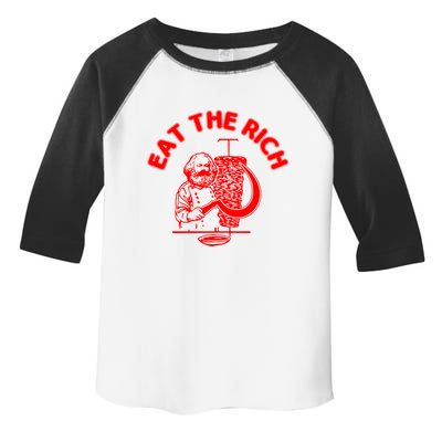 Eat The Rich Doner DöNer Kebab Karl Marx Socialist Hasan Piker Toddler Fine Jersey T-Shirt