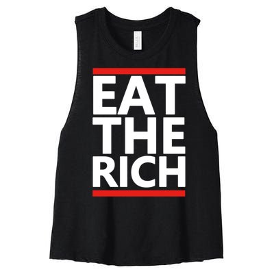 Eat The Rich Uaw Women's Racerback Cropped Tank