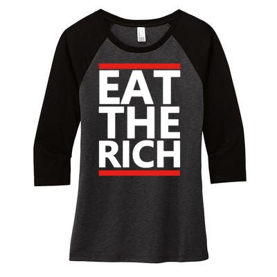 Eat The Rich Uaw Women's Tri-Blend 3/4-Sleeve Raglan Shirt