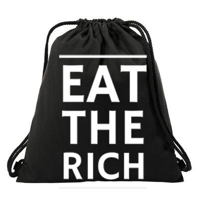 Eat The Rich Uaw Drawstring Bag