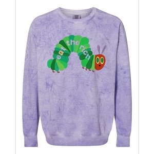 Eat The Rich Hungry Caterpillar funny animal Colorblast Crewneck Sweatshirt