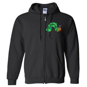 Eat The Rich Hungry Caterpillar funny animal Full Zip Hoodie