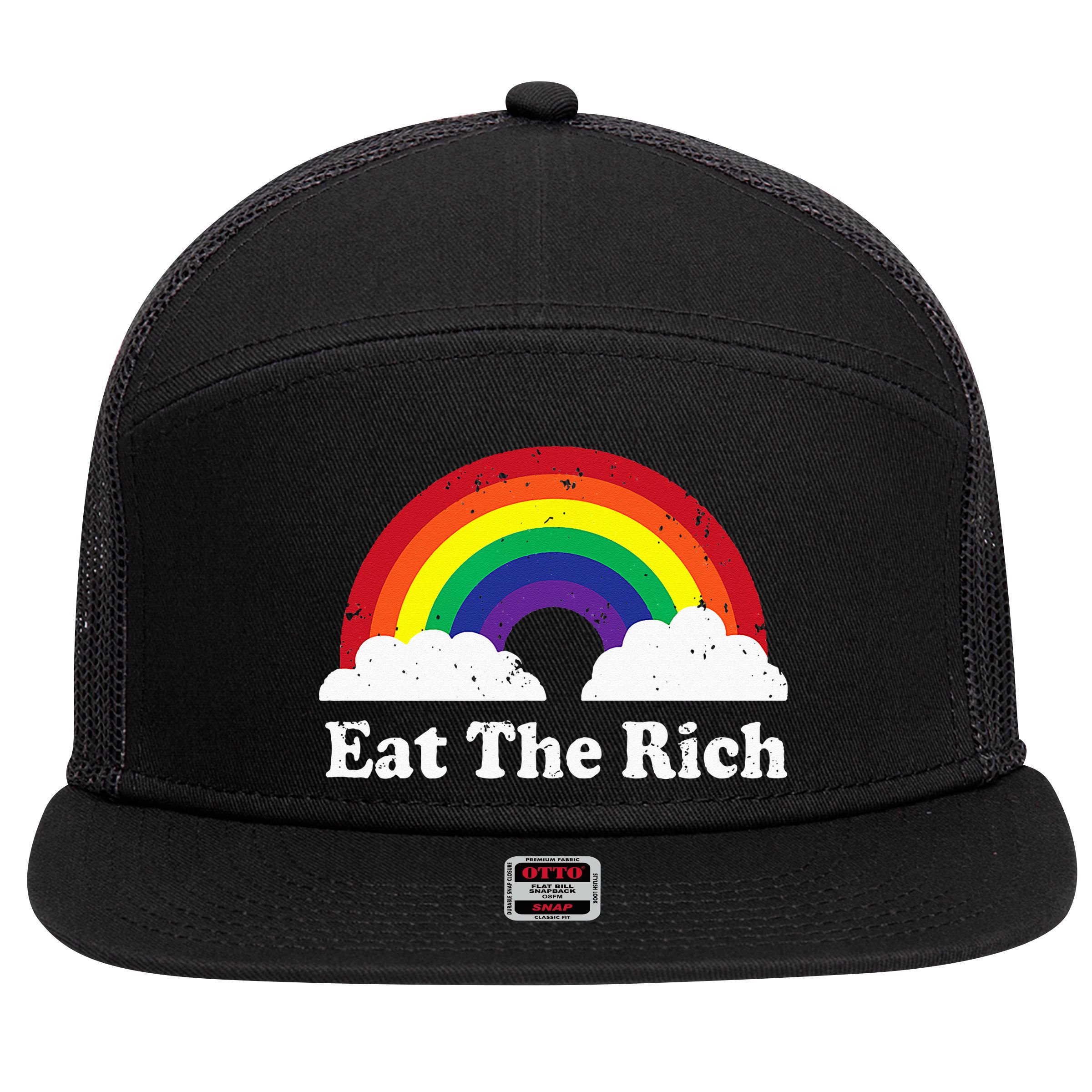 Eat The Rich 7 Panel Mesh Trucker Snapback Hat