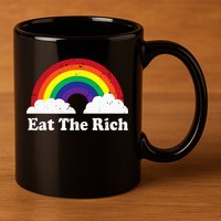 Eat The Rich 11oz C Handle Ceramic Mug