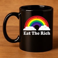 Eat The Rich 11oz C Handle Ceramic Mug