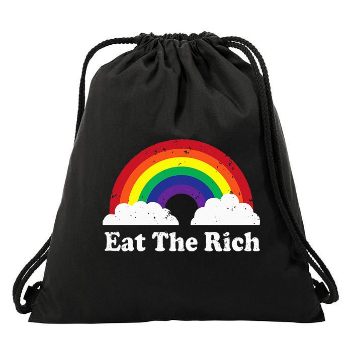 Eat The Rich Drawstring Bag