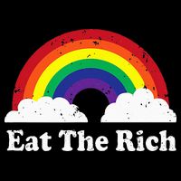 Eat The Rich Drawstring Bag
