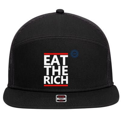 Eat The Rich Uaw 7 Panel Mesh Trucker Snapback Hat