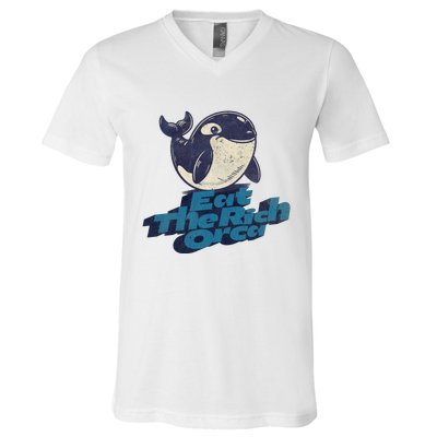 Eat The Rich Orca V-Neck T-Shirt