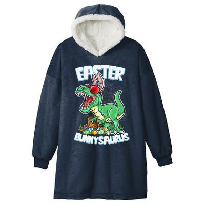 Easter T Rex Dinosaur Bunny Saurus Egg Hunt TRex Hooded Wearable Blanket