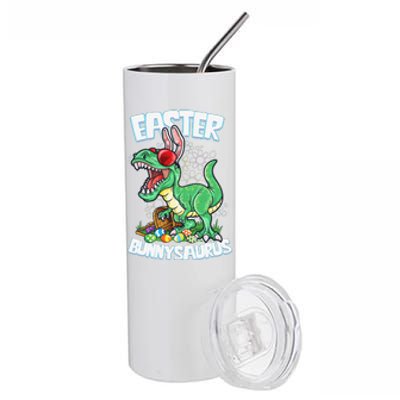 Easter T Rex Dinosaur Bunny Saurus Egg Hunt TRex Stainless Steel Tumbler