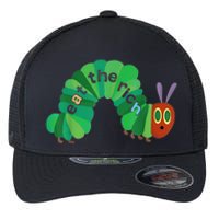 Eat The Rich Hungry Caterpillar Flexfit Unipanel Trucker Cap