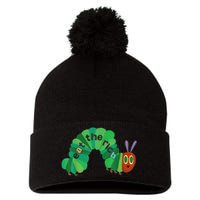 Eat The Rich Hungry Caterpillar Pom Pom 12in Knit Beanie