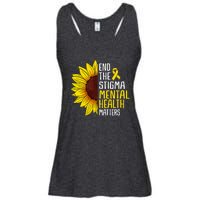 End The Stigma Mental Health Matters Mental Awareness Ladies Essential Flowy Tank