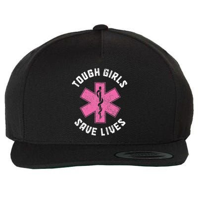 Emt Tough Save Lives Paramedic Ems Emergency Wool Snapback Cap