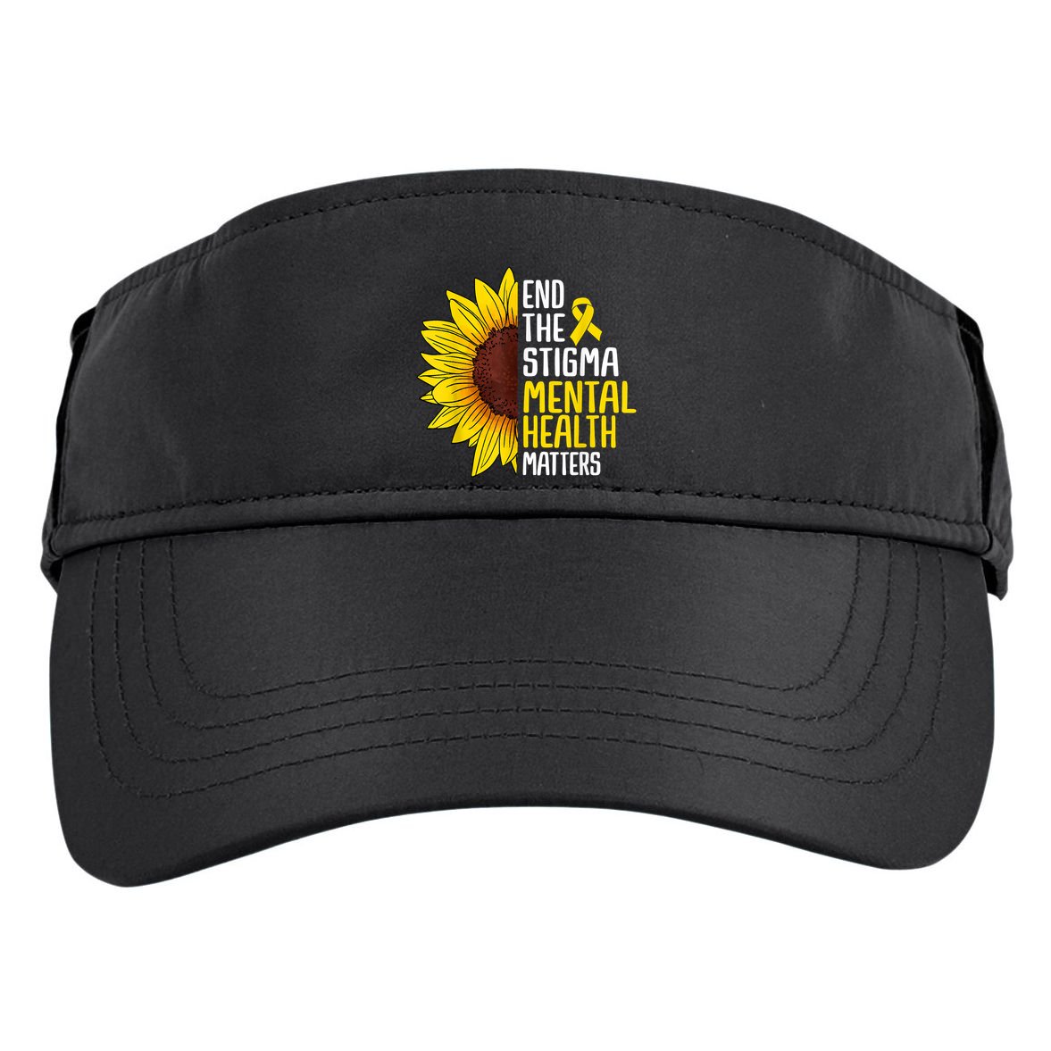 End The Stigma Mental Health Matters Mental Awareness Adult Drive Performance Visor