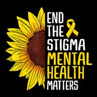End The Stigma Mental Health Matters Mental Awareness Drawstring Bag