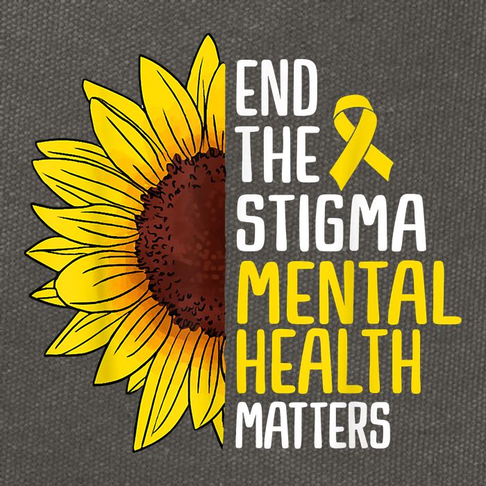 End The Stigma Mental Health Matters Mental Awareness Cotton Canvas Backpack