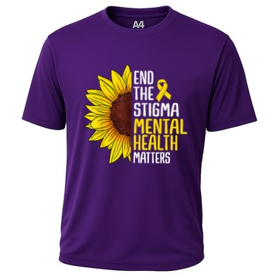 End The Stigma Mental Health Matters Mental Awareness Performance Shirt