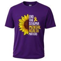 End The Stigma Mental Health Matters Mental Awareness Cooling Performance Crew T-Shirt