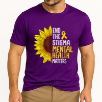 End The Stigma Mental Health Matters Mental Awareness Cooling Performance Crew T-Shirt
