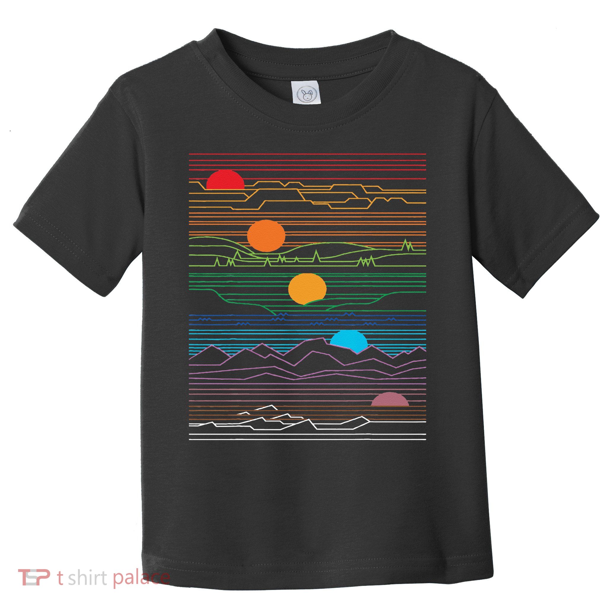 EDM Techno Sun Moon Design Dance Rave Music Festival Toddler T-Shirt