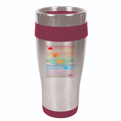 EDM Techno Sun Moon Design Dance Rave Music Festival 16oz Travel Tumbler