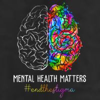 End The Stigma Mental Health Matters Mental Awareness Gifts 7 Panel Mesh Trucker Snapback Hat