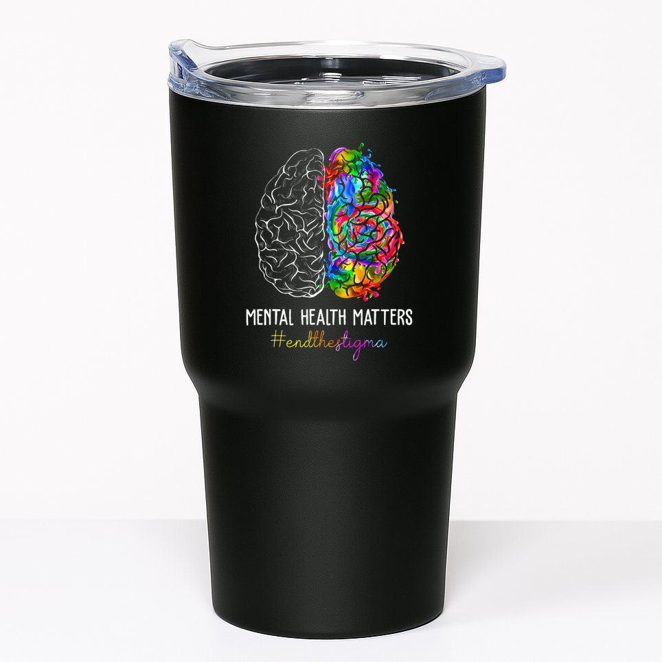 End The Stigma Mental Health Matters Mental Awareness Gifts Tumbler