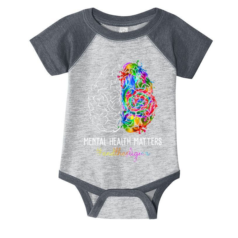 End The Stigma Mental Health Matters Mental Awareness Gifts Infant Baby Jersey Bodysuit