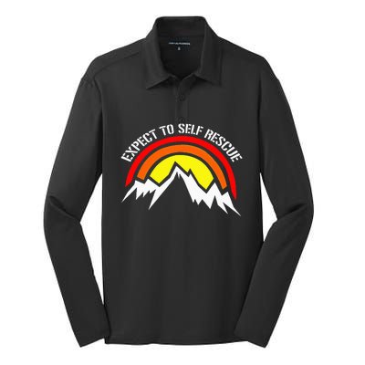 expect to self rescues Silk Touch Performance Long Sleeve Polo