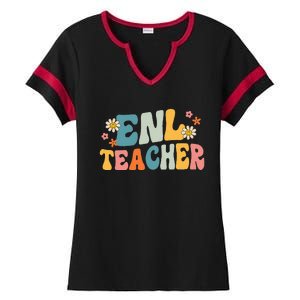 ENL Teacher Squad English New Language Squad Crew Team Ladies Halftime Notch Neck Tee