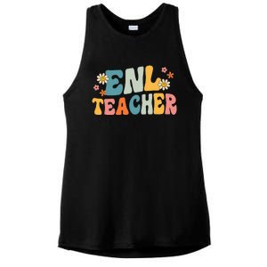 ENL Teacher Squad English New Language Squad Crew Team Ladies PosiCharge Tri-Blend Wicking Tank