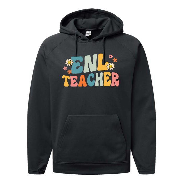 ENL Teacher Squad English New Language Squad Crew Team Performance Fleece Hoodie