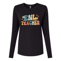 ENL Teacher Squad English New Language Squad Crew Team Womens Cotton Relaxed Long Sleeve T-Shirt