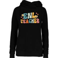 ENL Teacher Squad English New Language Squad Crew Team Womens Funnel Neck Pullover Hood