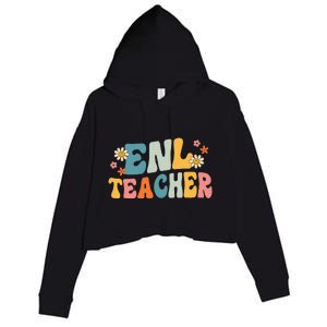 ENL Teacher Squad English New Language Squad Crew Team Crop Fleece Hoodie