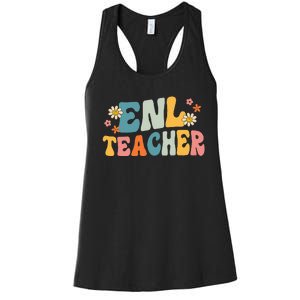 ENL Teacher Squad English New Language Squad Crew Team Women's Racerback Tank