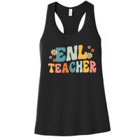 ENL Teacher Squad English New Language Squad Crew Team Women's Racerback Tank