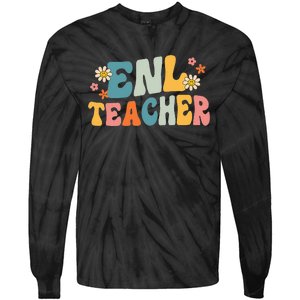 ENL Teacher Squad English New Language Squad Crew Team Tie-Dye Long Sleeve Shirt