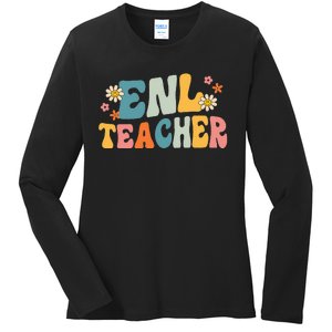 ENL Teacher Squad English New Language Squad Crew Team Ladies Long Sleeve Shirt