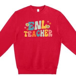 ENL Teacher Squad English New Language Squad Crew Team Premium Crewneck Sweatshirt