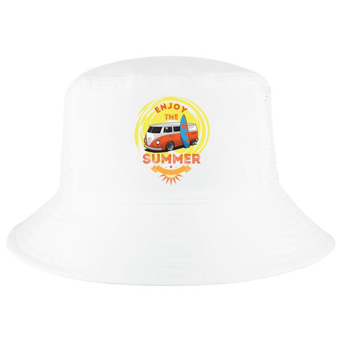 Enjoy The Summer Funny Summer Vibes Cool Comfort Performance Bucket Hat