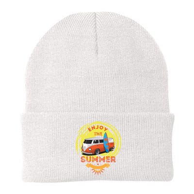 Enjoy The Summer Funny Summer Vibes Knit Cap Winter Beanie