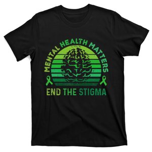 End The Stigma Mental Health Matters Mental Awareness Gifts T-Shirt