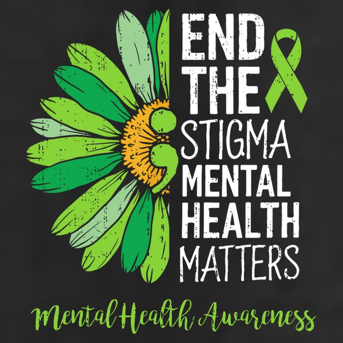 End The Stigma Mental Health Matters Awareness Brain Illness  Cool Comfort Performance Bucket Hat