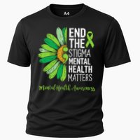 End The Stigma Mental Health Matters Awareness Brain Illness  Cooling Performance Crew T-Shirt