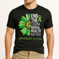 End The Stigma Mental Health Matters Awareness Brain Illness  Cooling Performance Crew T-Shirt