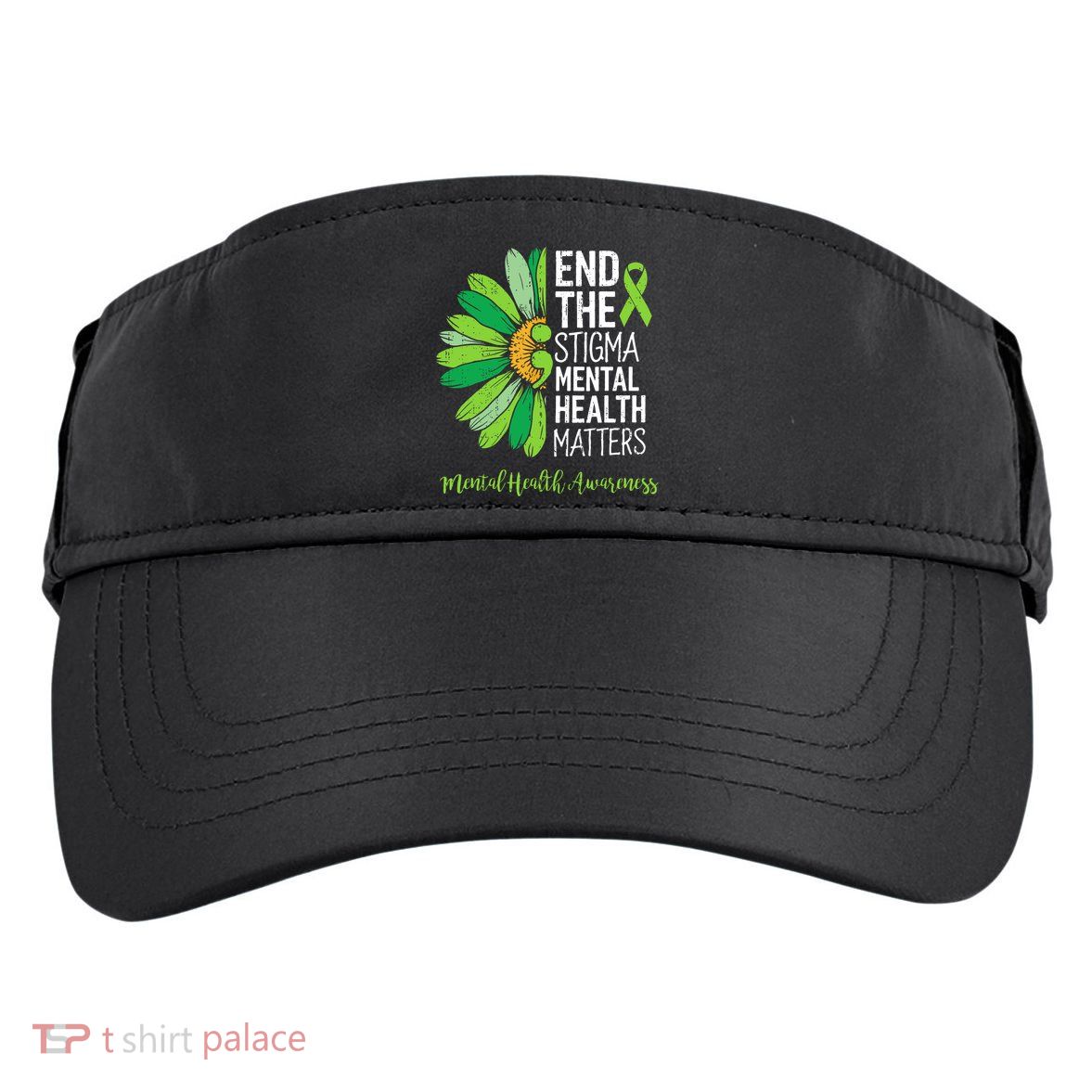 End The Stigma Mental Health Matters Awareness Brain Illness  Adult Drive Performance Visor