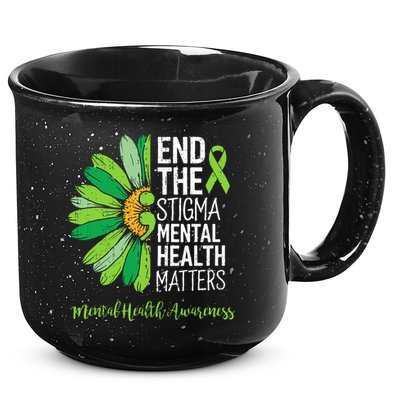End The Stigma Mental Health Matters Awareness Brain Illness  15oz Campfire Ceramic Mug